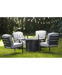 Sam's club fire pit sets. Furniture Marlough Ii 5 Pc Round Fire Pit Chat Set With Sunbrella Cushions 1 Fire Pit 4 C Spring Chairs Created For Macy S Reviews Furniture Macy S