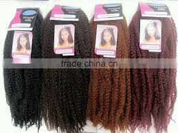 2016 Hot Style Afro Kinky Twist Synthetic Silk Braiding Hair