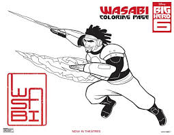 See more ideas about grayscale coloring, coloring pages, grayscale. Disney Big Hero 6 Wasabi Coloring Page Mama Likes This