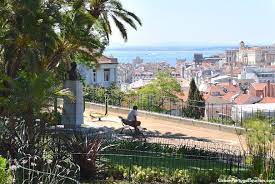 The jardim do torel is equipped with tables and benches. Miradouro Do Jardim Do Torel Lisbon 2021 Tourist Guide