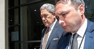 Winston in Welly; Peters blanks press