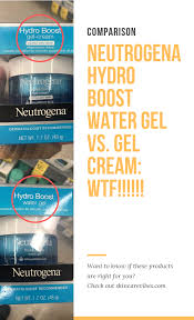 Neutrogena Hydro Boost Water Gel Vs Gel Cream Is There A Difference Gel Cream Neutrogena Hydro Boost Moisturizer Cream
