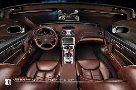 Vilner Redoes Interior Of Mercedes Benz Sl R230 From Top To Bottom Carscoops Custom Car Interior Mercedes Sl Car Interior Design