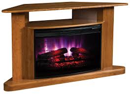 These units are often triangularly. Classic Corner Led Fireplace Tv Stand From Dutchcrafters Amish