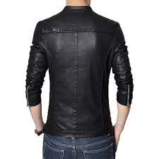Gordania Stylish Slim Fit Formal Faux Leather Jacket For Men Gd381 Black Ebay Mens Jackets Leather Jacket Men Jackets