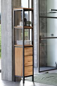 Whiz Hochschrank Aus Eiche Metall Schwarz Spa Ambiente