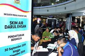 Permohonan skim air darul ehsan boleh dibuat secara atas talian melalui laman sesawang www.ssipr.selangor.gov.my ii. Skim Air Darul Ehsan Air Selangor