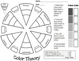 Colour Theory Worksheet Great Color Theory Worksheet School Planning Juxtapost Color Theory Worksheet Art Lessons Middle School Color Lessons