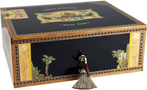 Elie Bleu Flor de Alba Black Sycamore Humidor 75 cigars