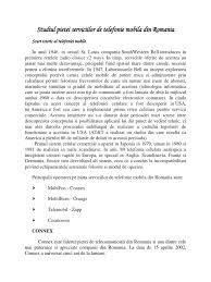 Avem 1 stiri despre retele telefonie mobila. Studiul Pietei Serviciilor De Telefonie Mobila Din Romania