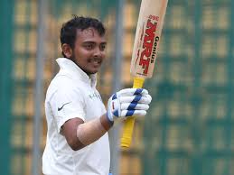 Prithvi shaw, the youngest lad to score debut test century is today has become the talk of the prithvi hit that 'shaw't to achieve this feat during the opening day of the first test against west indies. It Ll Be About My Preparation Not Their Bowlers Prithvi Shaw The Economic Times