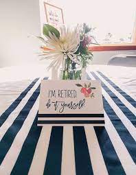 Retirement party ideas for women. Retirement Party Black White Florals The Mombot Retirement Party Invitations Retirement Party Gifts Retirement Parties