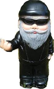 Zwerg Biker Herri Rocker Gartenzwerg Zeigt Mittelfinger Stinkefinger Amazon De Garten Gartenzwerg Rocker Biker