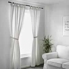 Great savings & free delivery / collection on many items. Lenda Curtains With Tie Backs 1 Pair White Bleached 140x250 Cm Ikea