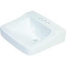 seasons wall hung lavatory sink, white