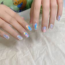 ‪50cm Superior Transparent Nails Glass Foil DIY Stickers Cellophane Paper  Korean Nail Trend Design Ice Cube Manicure Decoration - AliExpress‬‏