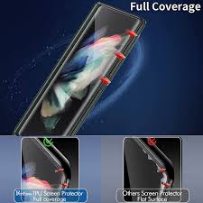 Chances are if you're reading this article, . Buy Ferilinso Designed For Samsung Galaxy Z Fold 3 5g Flexible Tpu Screen Protector 2 Pack Front With 2 Pack Inside Support Fingerprint Unlock Case Friendly Bubble Free High Definition Anti Scratch Online