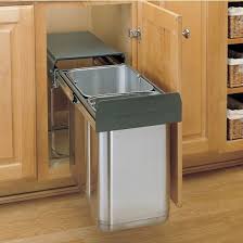 Pull Out Built In Trash Cans Cabinet Slide Out Under Sink Kitchen Cabinet With Trash Bin Kitchen Trash Cans Under Kitchen Sinks Trash Can Cabinet