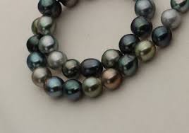 Le perle di tahiti sono prodotte dal mollusco pinctada margaritifera che vive nei mari del sud dell'arcipelago della polinesia francese. Naturliche Gemischte Farbe Tahiti Perle Strang Naturliche Etsy