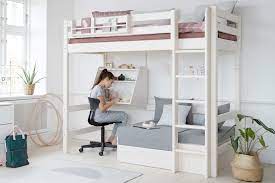 Hochbett modulo iv lattenrost 90×190 135x190cm weiss. Flexa Casa Hochbett Mit Sofa Schreibtisch Kiefer Weiss Mobel Letz Ihr Online Shop