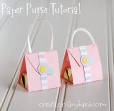 Paper Purse Tutorial I Know This Purse Nugget Craft Has Been Around Awhile But This Blog Gives Instruction Paper Purse Easy Paper Crafts Paper Roses Tutorial