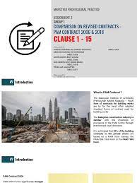 Construction contract template building work free contracts sample. Comparison On Pam Contract 2006 2018 Group 1 Occupational Safety And Health Economies