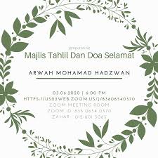 Download buku yasin dan tahlil cdr. Majlis Tahlil Arwah Mohamad Saito Security Academy Facebook