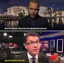 It might be a funny scene, movie quote, animation, meme or a mashup of multiple sources. Ny Exklusiv Intervju Med Jimmie Akesson Sweden