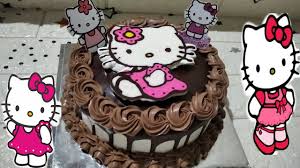 Untuk desainnya bisa custom juga. Kue Ultah Hello Kitty Bc Transfer Youtube