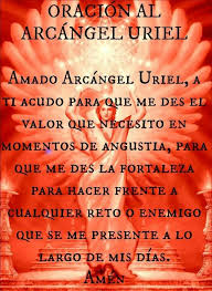Divino y justo juez de vivos y muertos, eterno sol de justicia, encarnado ¡oh glorioso arcángel san miguel! Male On Twitter Oracion Al Arcangel Uriel