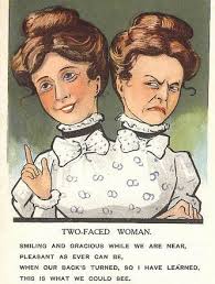 Write The Beach Two Faced People Queen Bees Caricature
