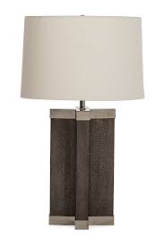 Gray Shagreen Table Lamp