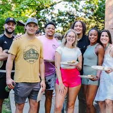 Celebrating the #Classof2024 with steaks! The class missed Camp Greystone  four years ago because of the pandemic, so Nayef and Prema Samhat brought  the tradition home to them. #wocoalumni #woffordcollege #terriers