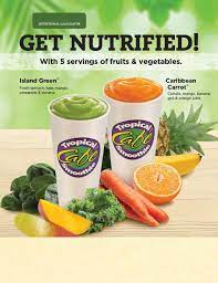 Order food online at tropical smoothie cafe, southport with tripadvisor: Tropical Smoothie Cafe Calorie Chart Canabi