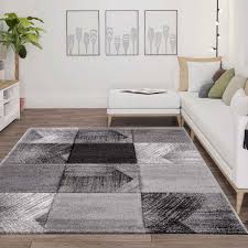 Bei kurzflorteppichen beträgt die faserlänge weniger als 1,5 cm. Designer Teppich Wohnzimmer Inneneinrichtung Modern Grau Vimoda Homestyle