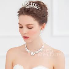 eye catching ivory alloy wedding tiaras wedding headpieces hp15029 cocomelody pernikahan