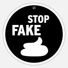 STOP FAKE' Sticker | Spreadshirt