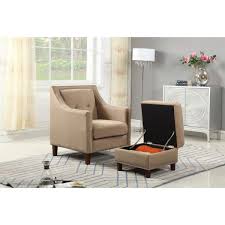 Check out our accent ottoman selection for the very best in unique or custom, handmade pieces from our chairs & ottomans shops. Unbranded Beige Accent Chair With Storage Ottoman 92013 16be The Home Depot