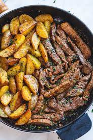 You don't need to be a great chef to cook a steak well or to prepare it in an interesting and tasty way. Garlic Butter Steak And Potatoes Skillet Best Steak Recipe Eatwell101