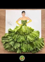 When Arts Meet Fashion Creativearts Food Dress Design Salad Fashion Design Drawings Art Dress Fashion Design Sketches