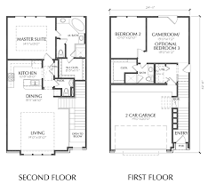 The presence of a garage and outdoor spaces create the convenience of country life. Townhouse Plans Garage Homes Floor House Plans 102366