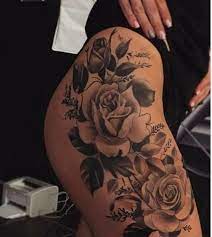 In addition to the arms, chest or back, the the side part: Pin By Leafournies On Tattoos Hip Tattoos Women Side Thigh Tattoos Leg Tattoos