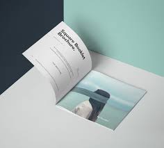 A Modern Perspective Square Psd Brochure Mockup And Booklet Template Brochure Psd Square Brochures Brochure Mockup Free