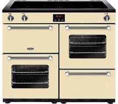 Belling Kensington 100ei Crm 100 Cm Electric Induction Range Cooker Cream Chrome Range Cooker Gas Range Cookers Dual Fuel Range Cookers