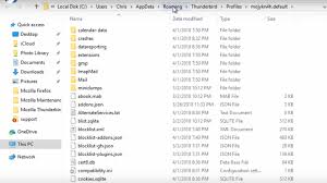But i can only see the emails received since the installation, not the ones i had before (nor the folders i had on the old pc). How To Move Your Thunderbird Profile Email To A New Windows Computer