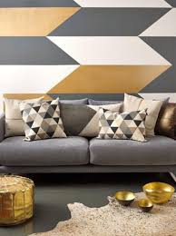 You can opt for neutral grays and whites if you're looking for something a little more traditional, or you can go for brighter colors and take the road less traveled. 33 Cool Geometric Living Room Design Ideas To Rock Interior God Geometric Living Room Geometric Decor Living Room Paint