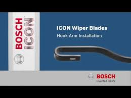 Bosch Icon Hook Arm Wiper Blade Installation Youtube
