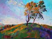 Windy Hill - Contemporary Impressionism Paintings by Erin Hanson