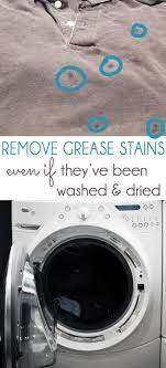 Crush three uncoated aspirin with the back of a spoon and mix into ½ cup of room temperature water. How To Remove Set In Grease Stains From Laundry Blue I Style