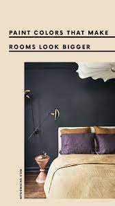 This way, the room will borrow space from the surrounding area and have a feeling of for me the exact color isn't as important as the overall mood of the room. 6 Paint Colors That Make A Room Look Bigger Small Bedroom Paint Colors Small Room Paint Color Small Bedroom Colours